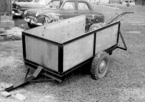 Homemade trailer by Jerome Albert Griswold